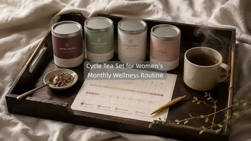 Cycle Tea Set for Women’s Monthly Wellness Routine